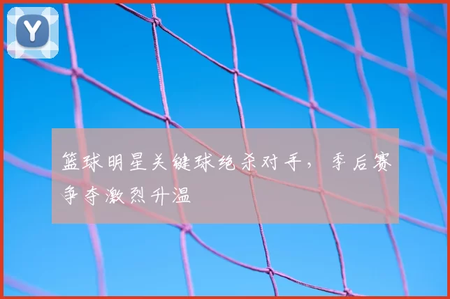 篮球明星关键球绝杀对手，季后赛争夺激烈升温